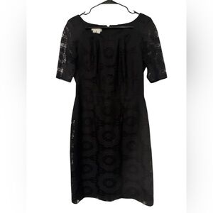 London Times Women’s Black Lace Sheath Dress Size 8